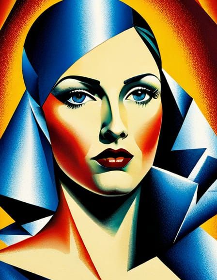 Metropolis in Art Nouveau Rococo Style