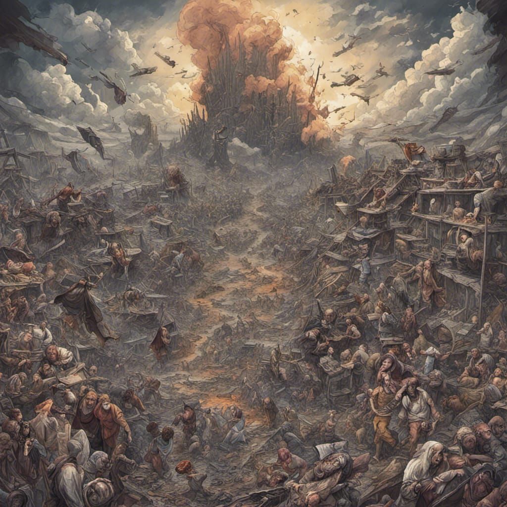 AI Generated Apocalypse Scene