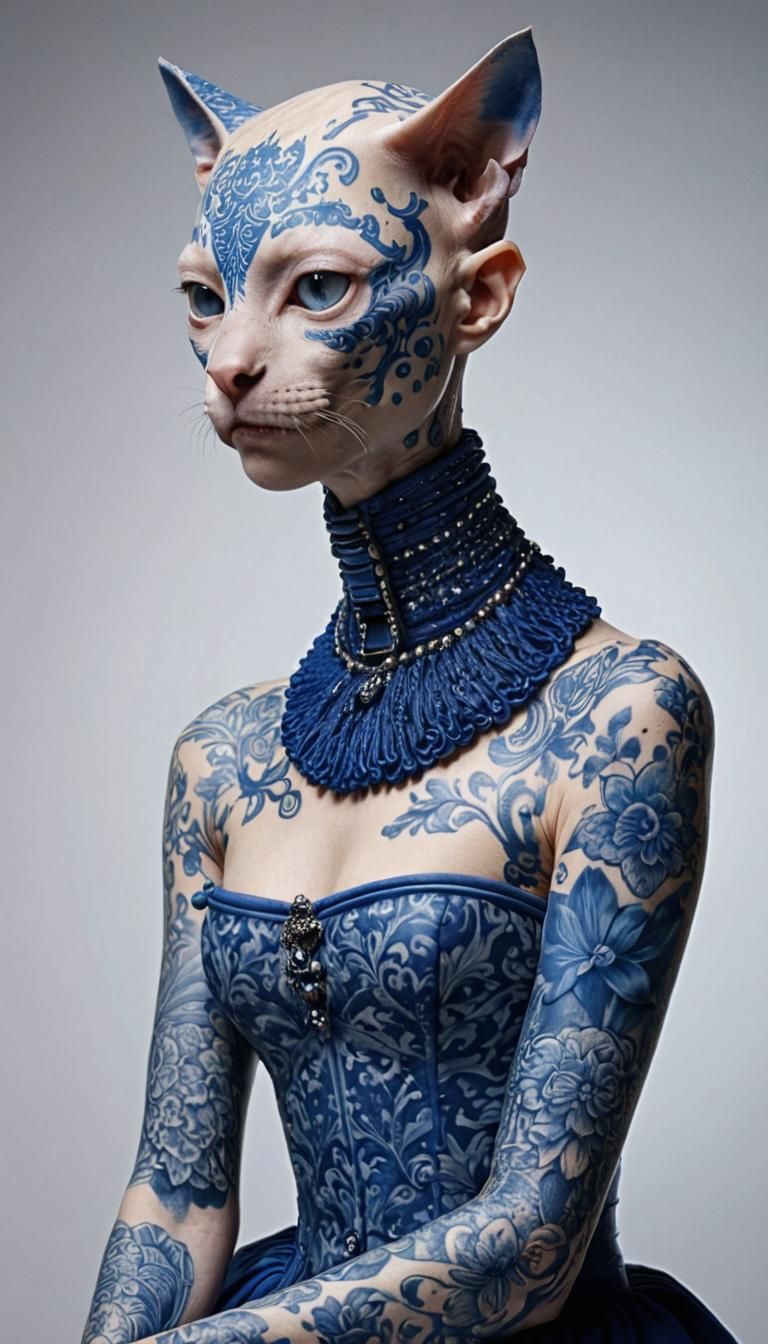 ‘The Cat with the Delft Blue Tattoo’ © UnitedStatesOfDaan 20...