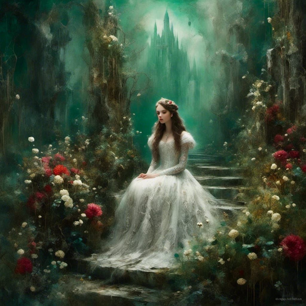 Dorothy Gale as Emerald City Queen: Detailed Matte Painting