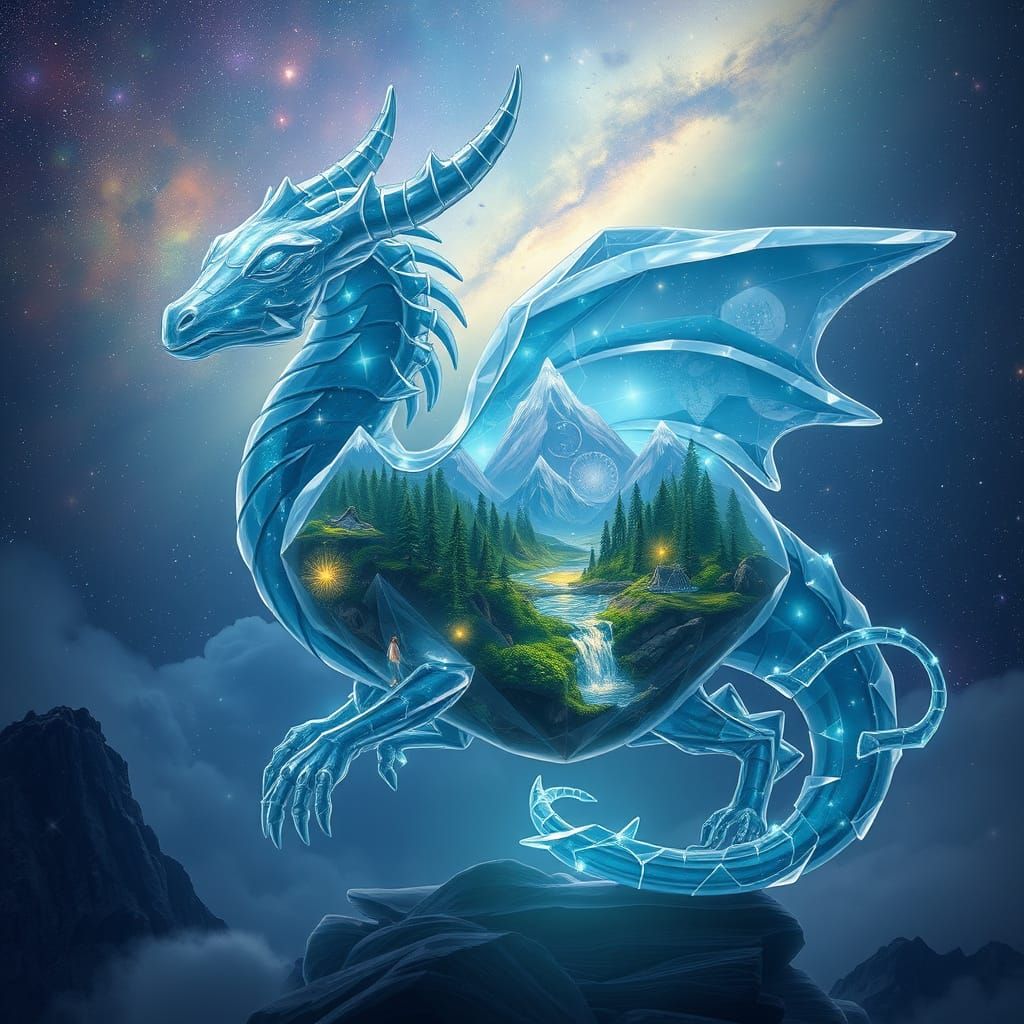 Translucent Creature Housing Miniature Vibrant World