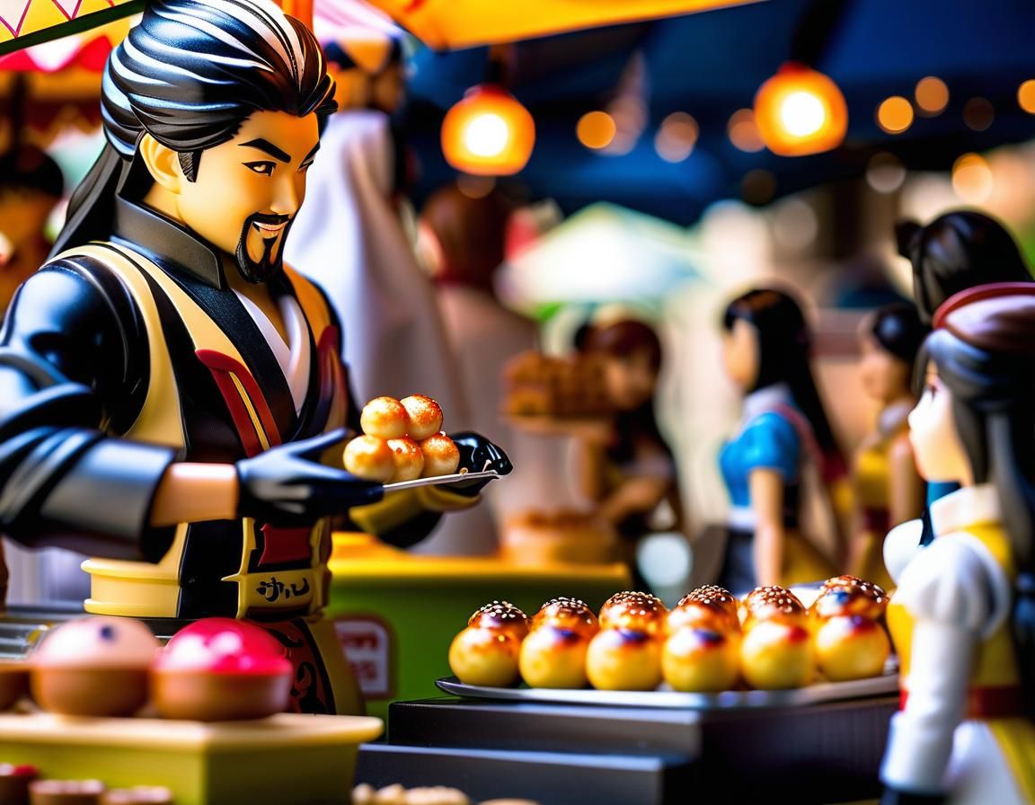 Anime Convention Takoyaki Stand Diorama