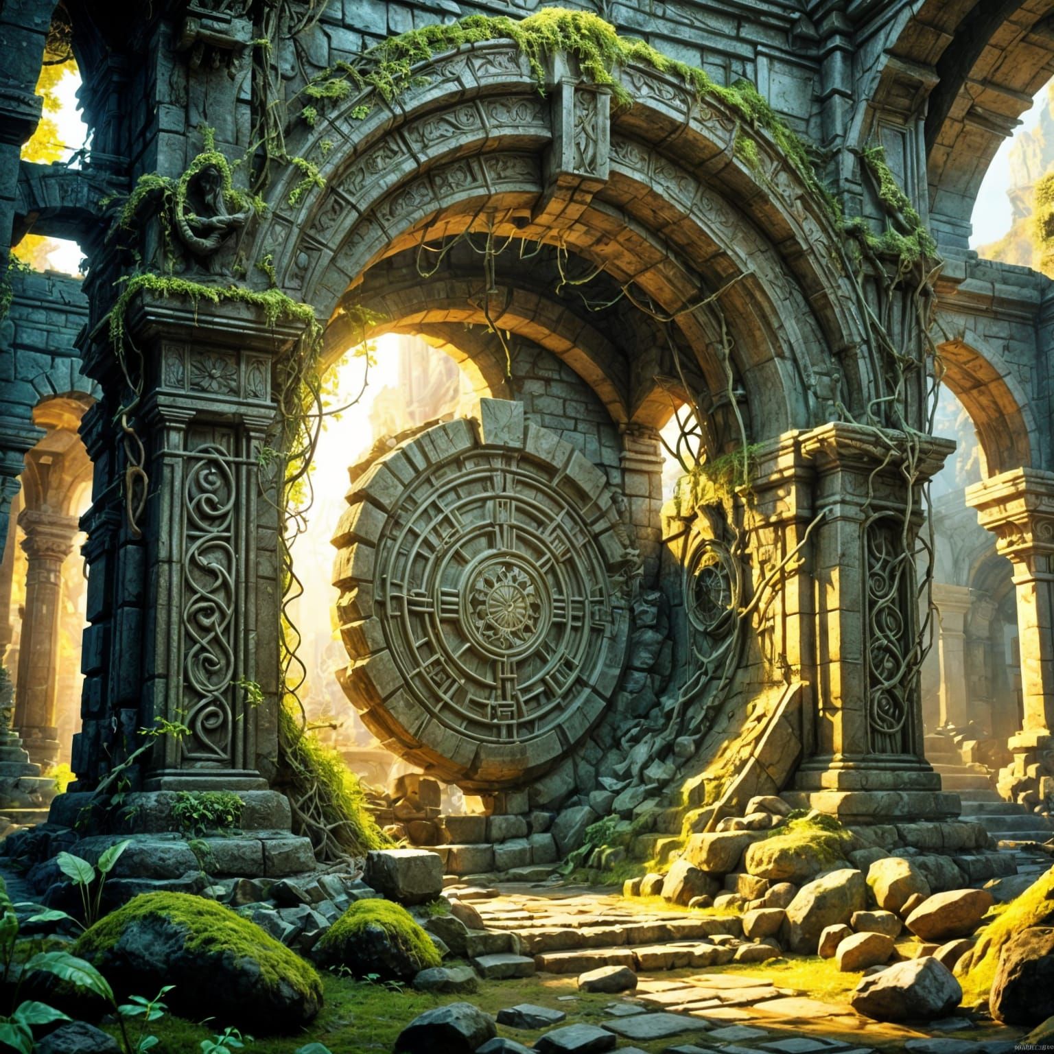 Fantastical Matte Painting in Deep Color