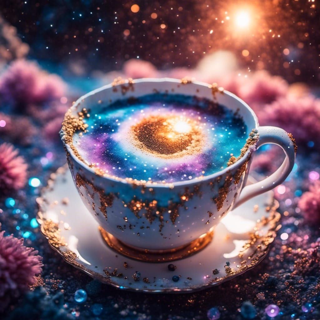 Milky Way Coffee Cup in Divine Sunshine