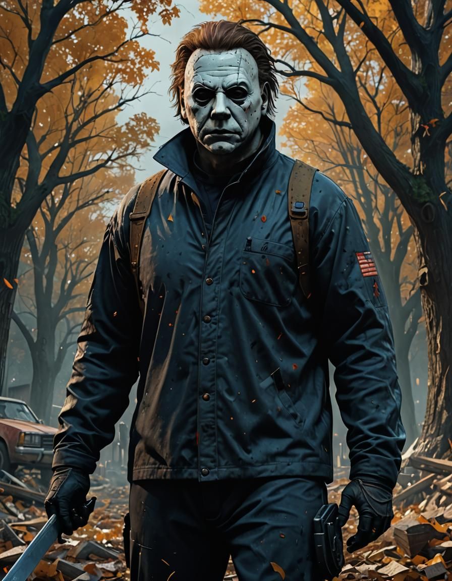 Michael Myers Detailed Matte Painting