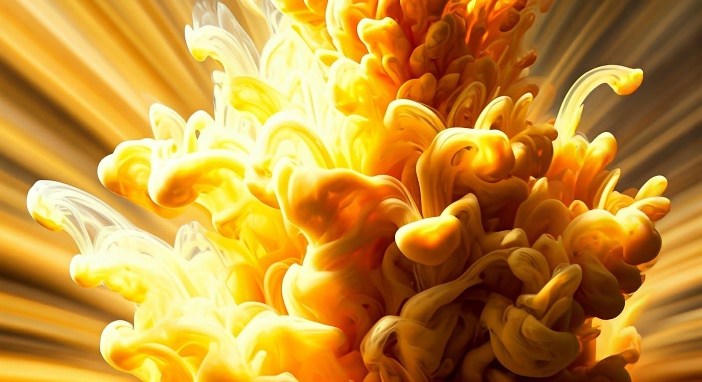 Explosive Joy: Vibrant Colors in Dynamic Abstract Photograph...