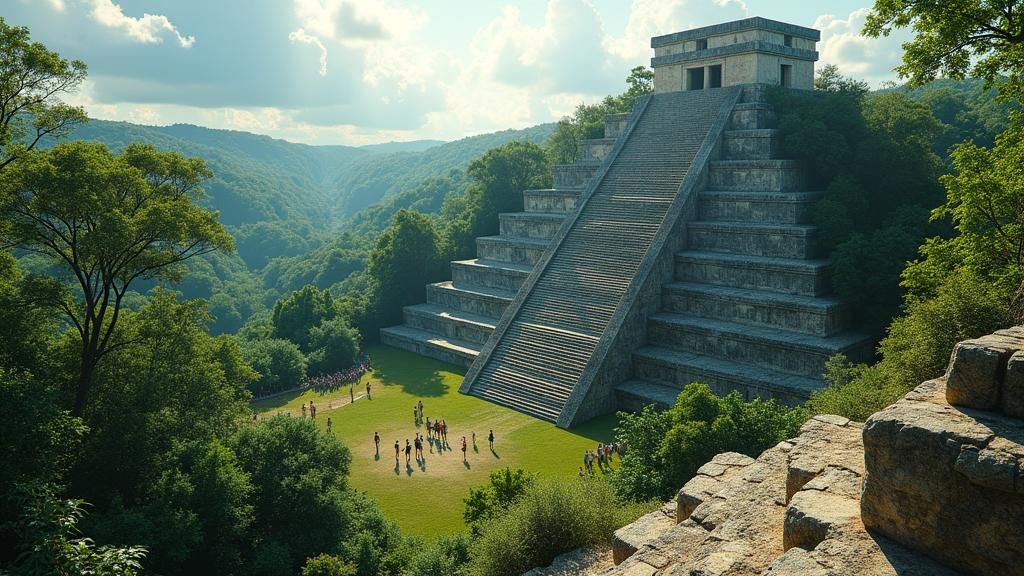 Kukulkan Pyramid Vista: Ancient Mayan Wonder
