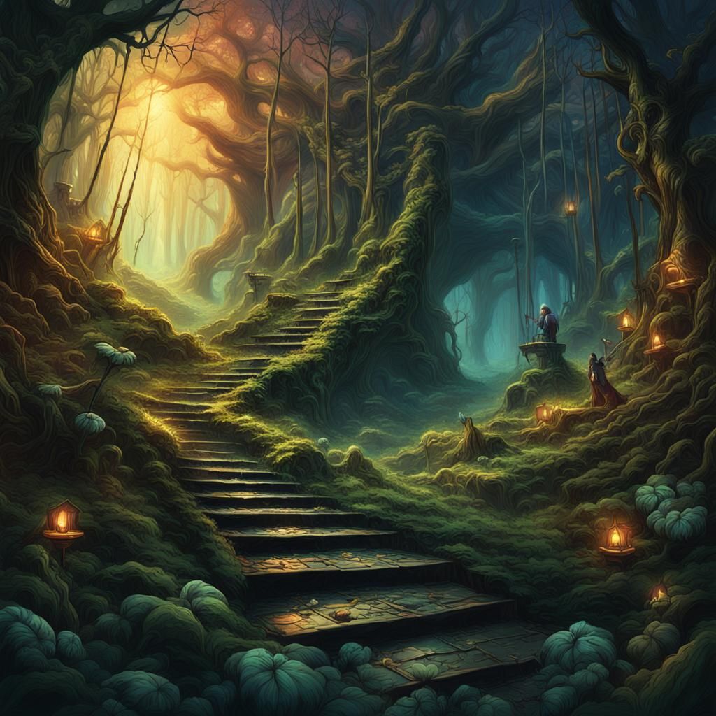 Fantastical Matte Painting with Intricate Detail