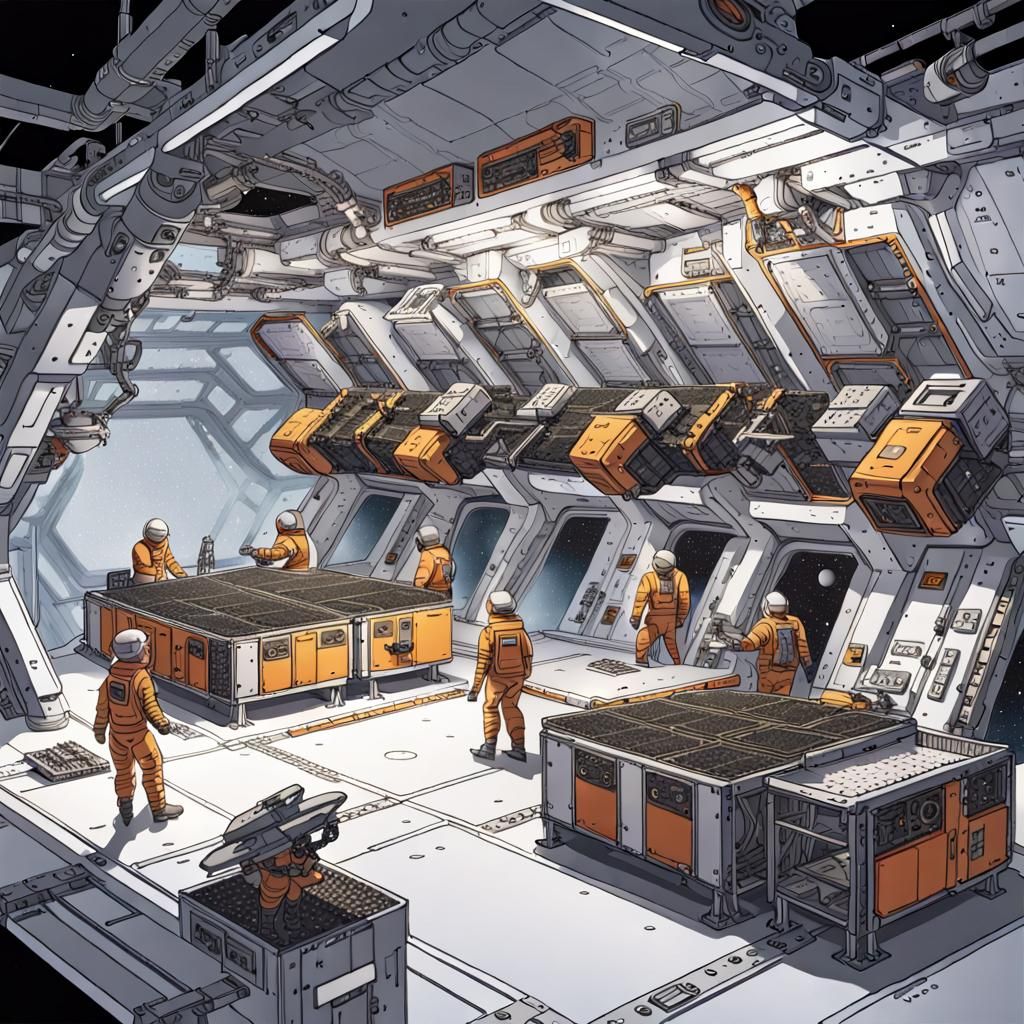 Space Station - Mining Drone Bay