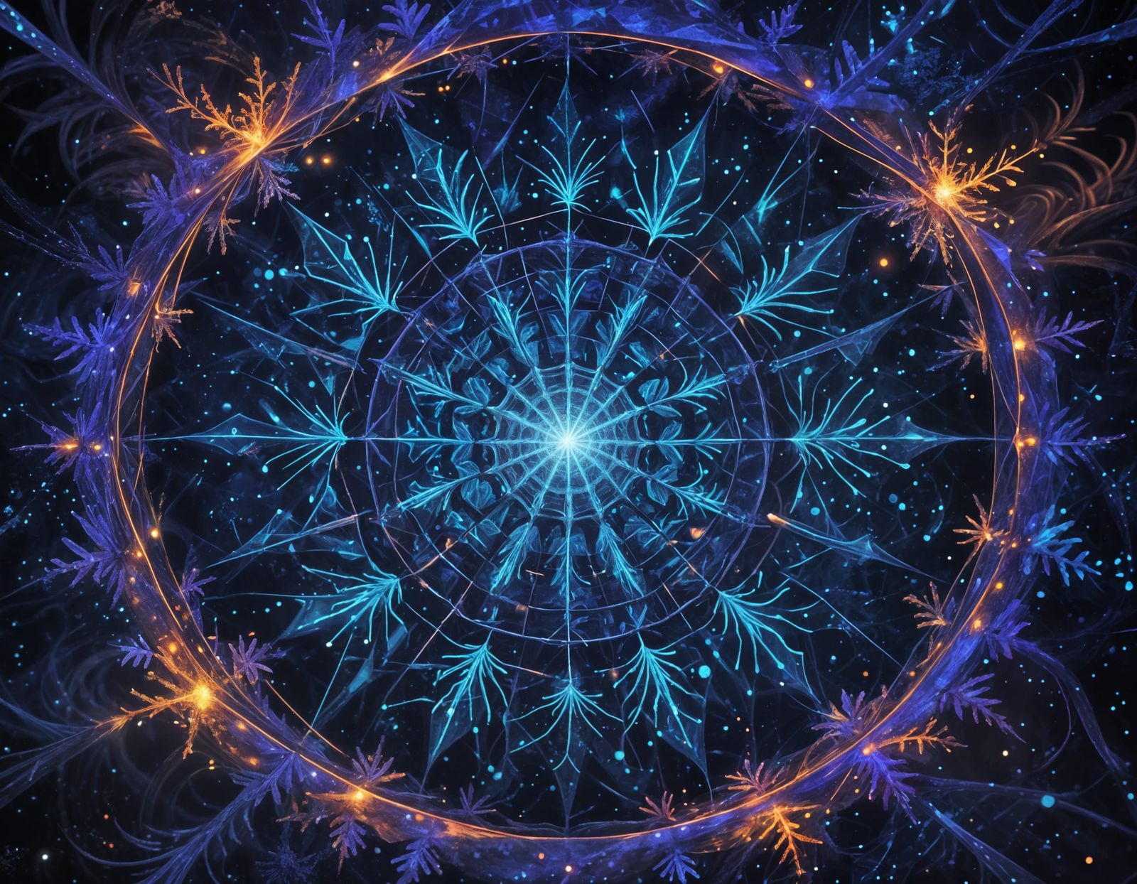 Spiral Cosmic Web in Holographic Astral Patterns