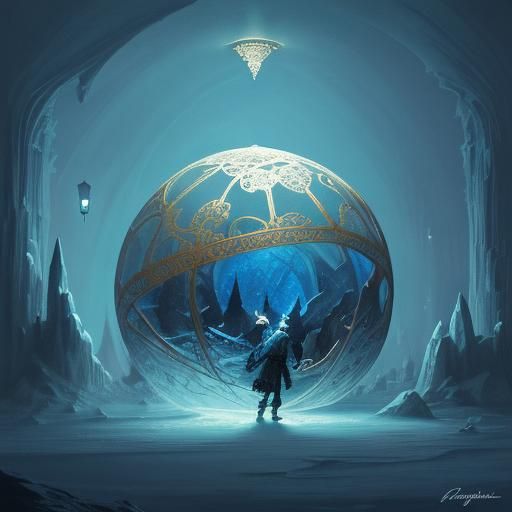 Cozy Fantasy Igloo Interior in Comic Book Art