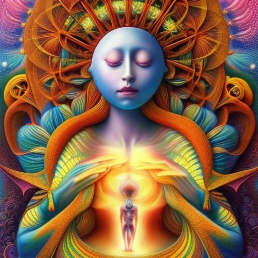 Surreal Transformation: A Dynamic and Detailed Digital Rende...