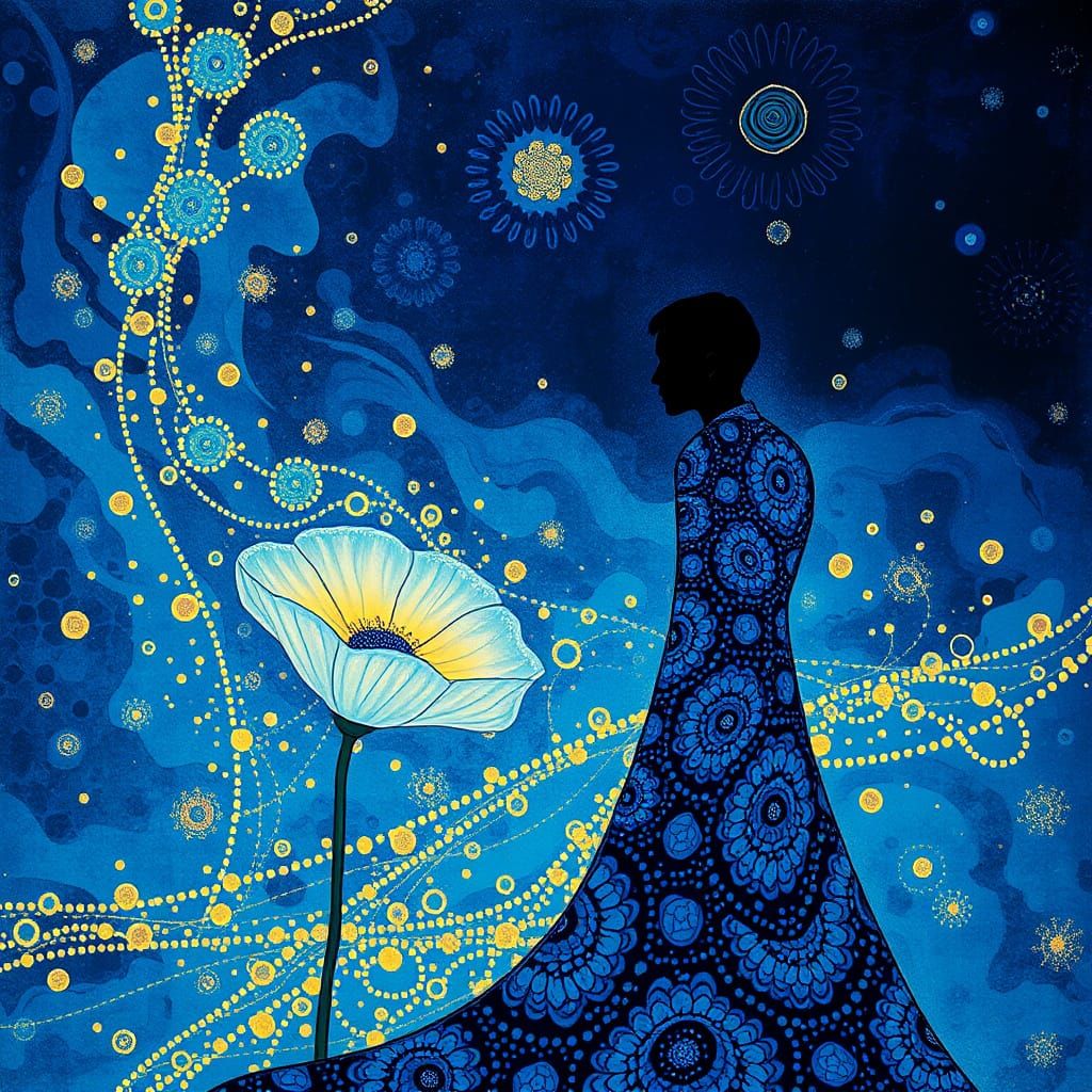 Ethereal Dreamscapes in Gustave Klimt Style