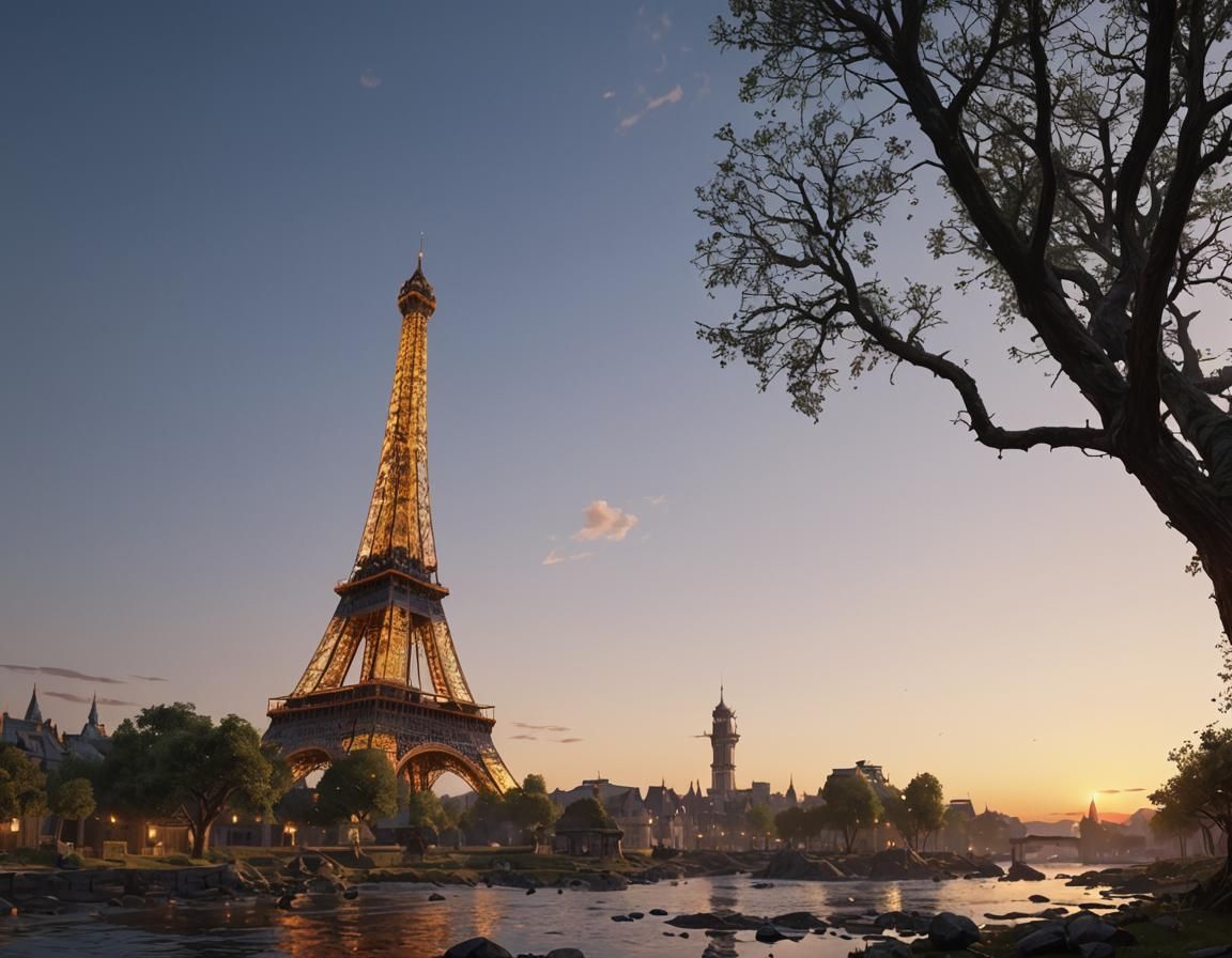 Fantastical Matte Painting with Deep Colors