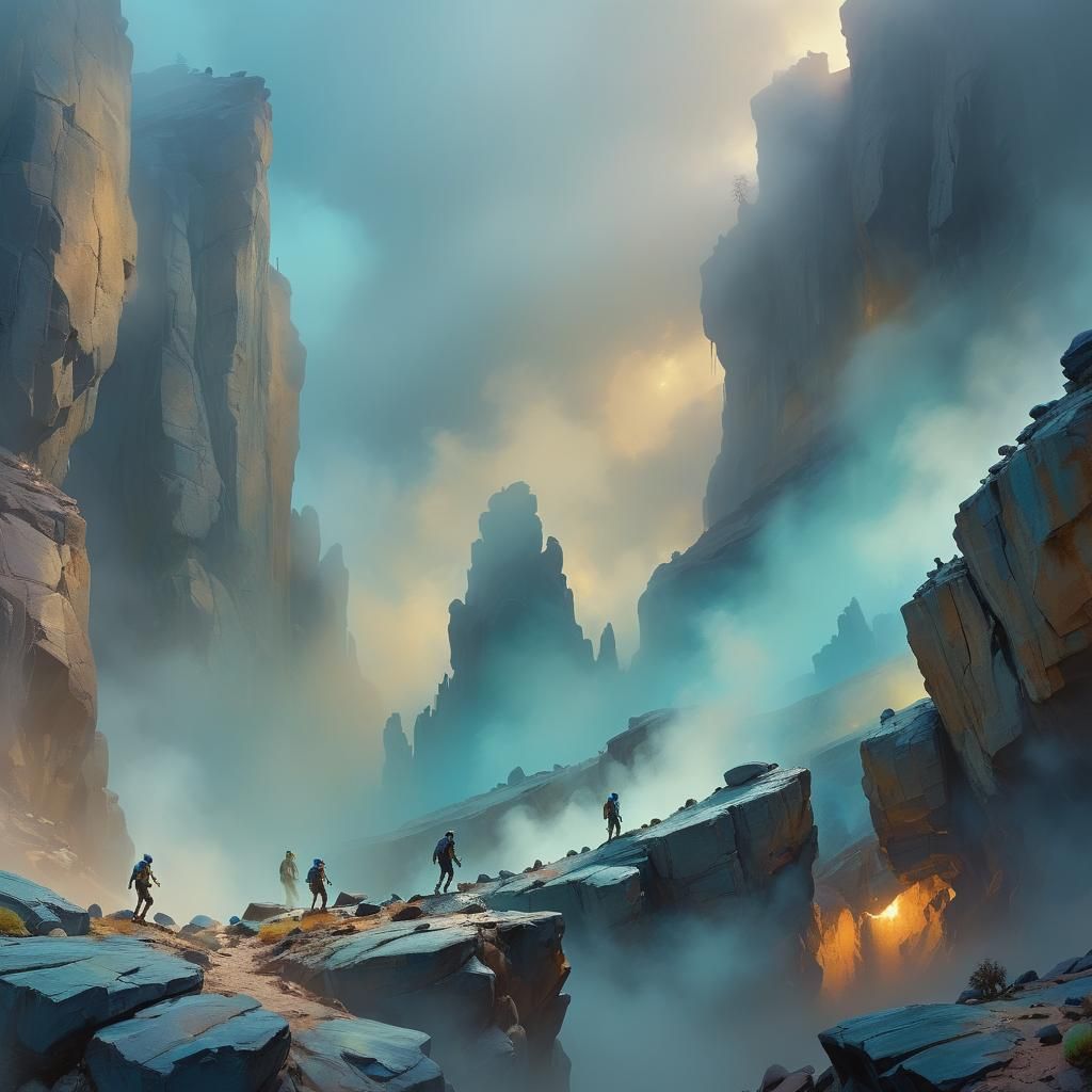 Lemmings Leap: A Digital Matte Painting