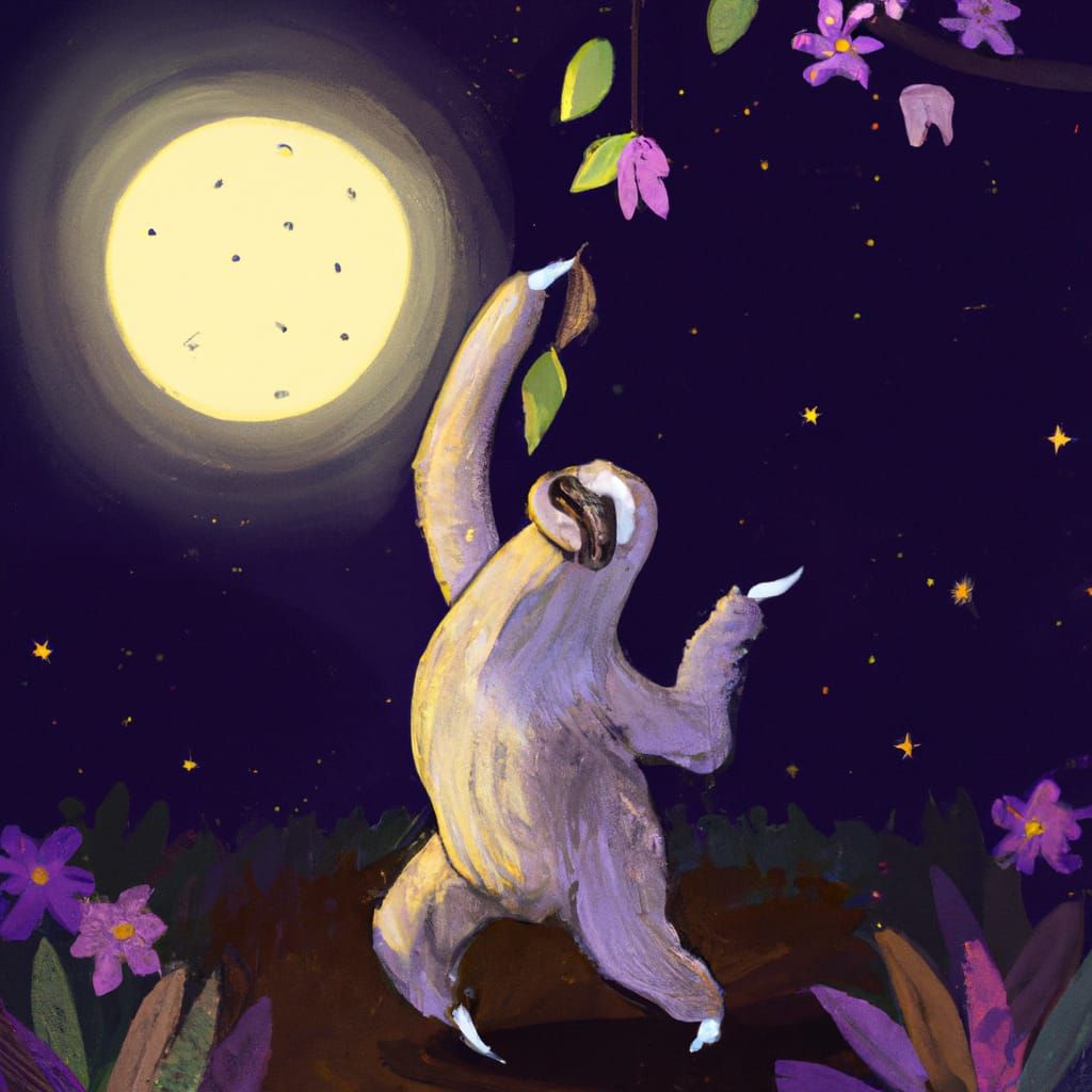 Sloth's Dance Under Pale Moonlight