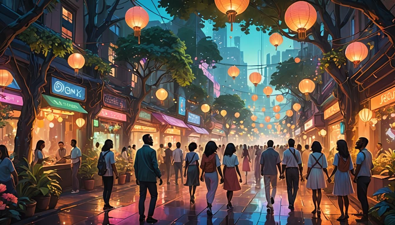 Utopian City Celebration: Visionary Concept Art