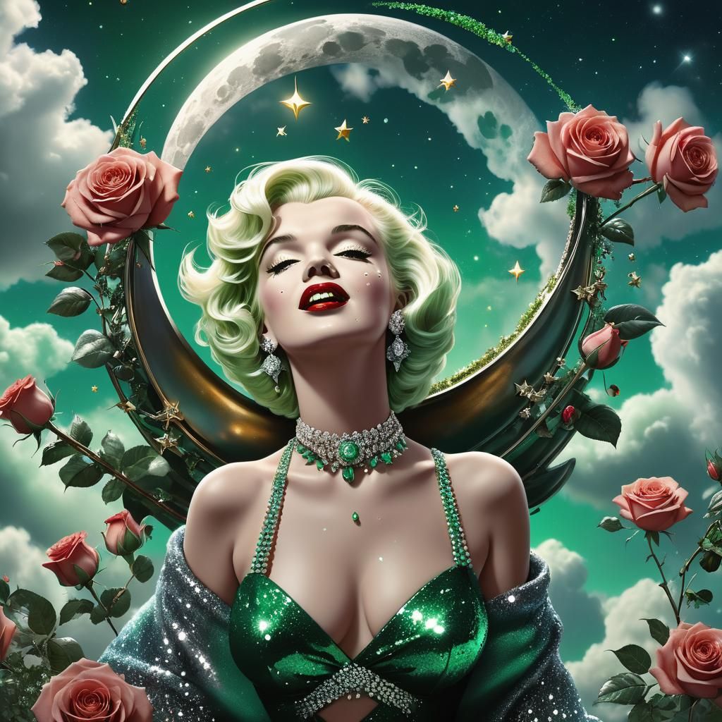 Marilyn Monroe in a Fantastical Dreamscape