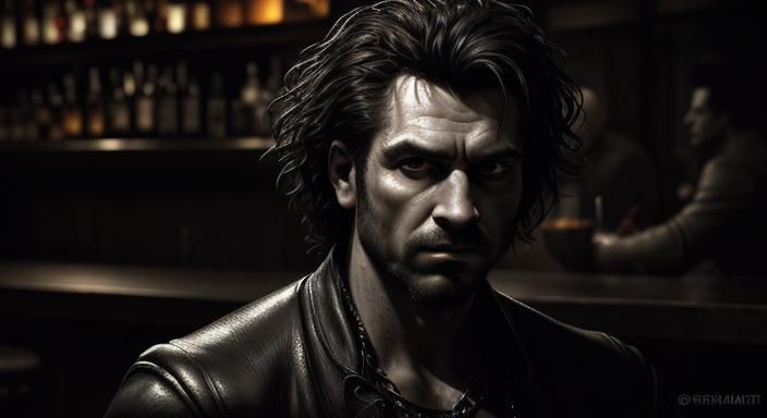 Photorealistic Portrait of Christopher Rage in 8K