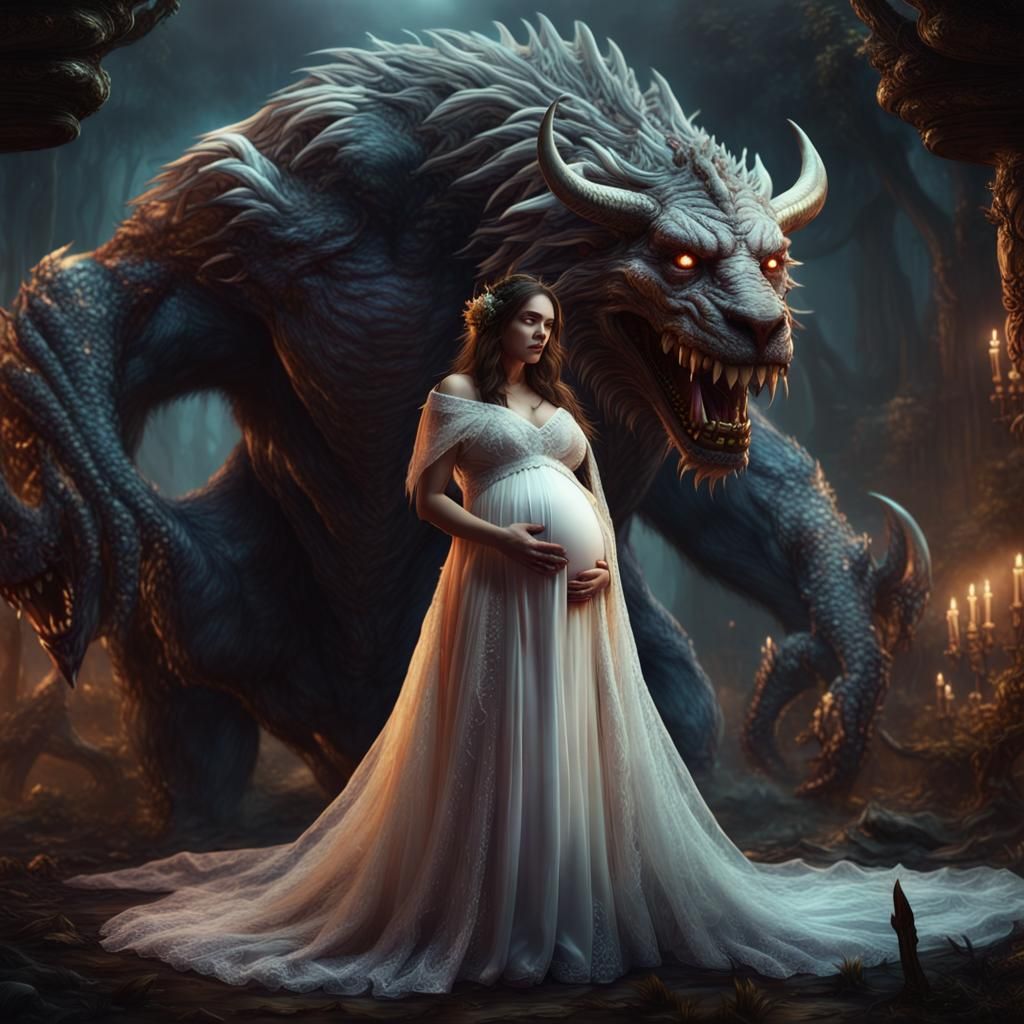 Conan Protects Pregnant Bride From Dark Beast