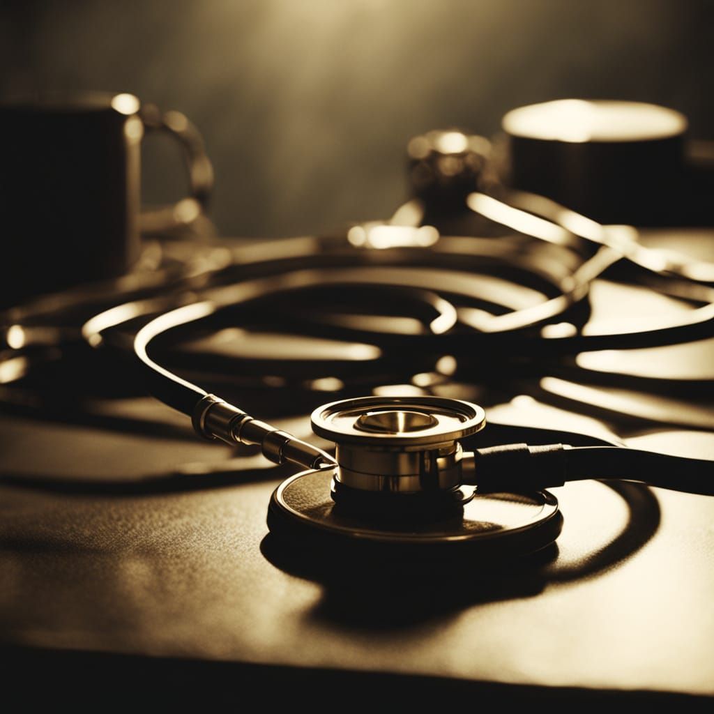 Stethoscope Film Still in Film Noir Style