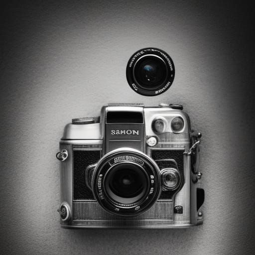 Hyperrealistic Camera with Intricate Details and Sharp Focus