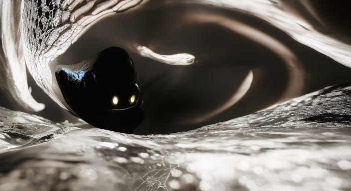 Abyssal Shadow Dragon Emerges in Dramatic Chiaroscuro