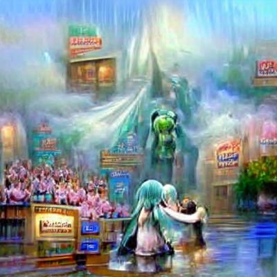 Hatsune Miku and Shrek's Slimy Pizza Adventure