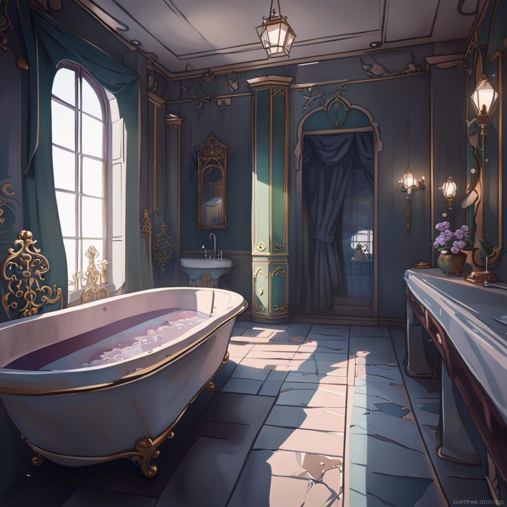 3D Anime Bathroom Inspired by "Once Upon a Mattress"