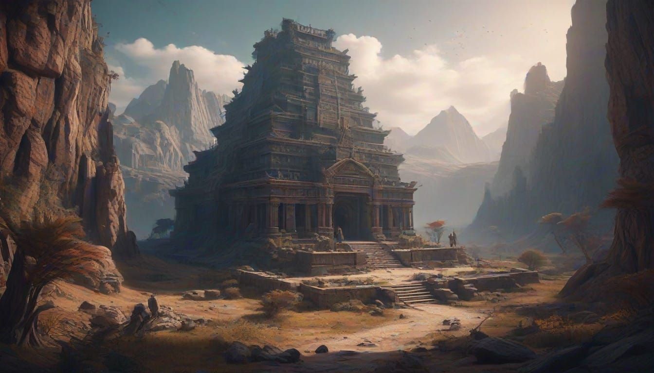 Ancient Sumerian Landscape in Cyberspace