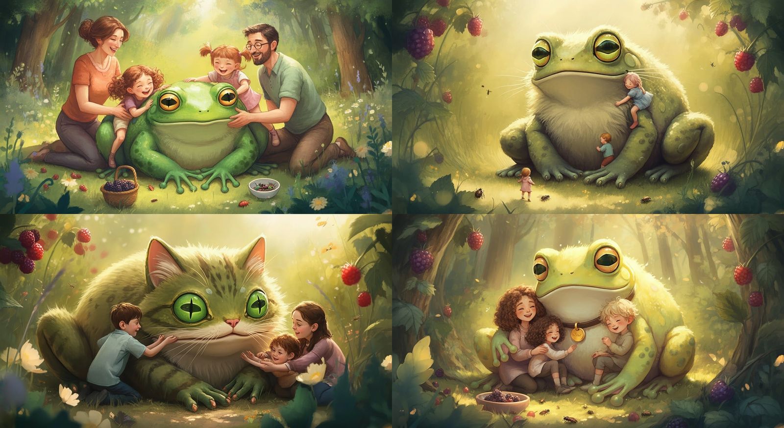 Friendly Fluffy Frog Cat