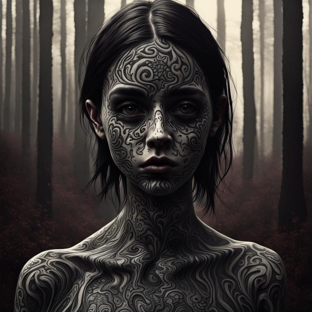 Dark Surrealism in Hyperrealistic Style