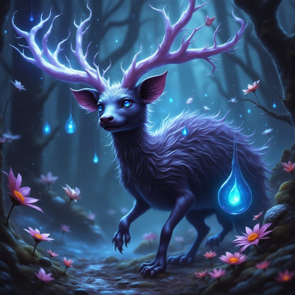 Ethereal Wisp Creature in Mystical Flux