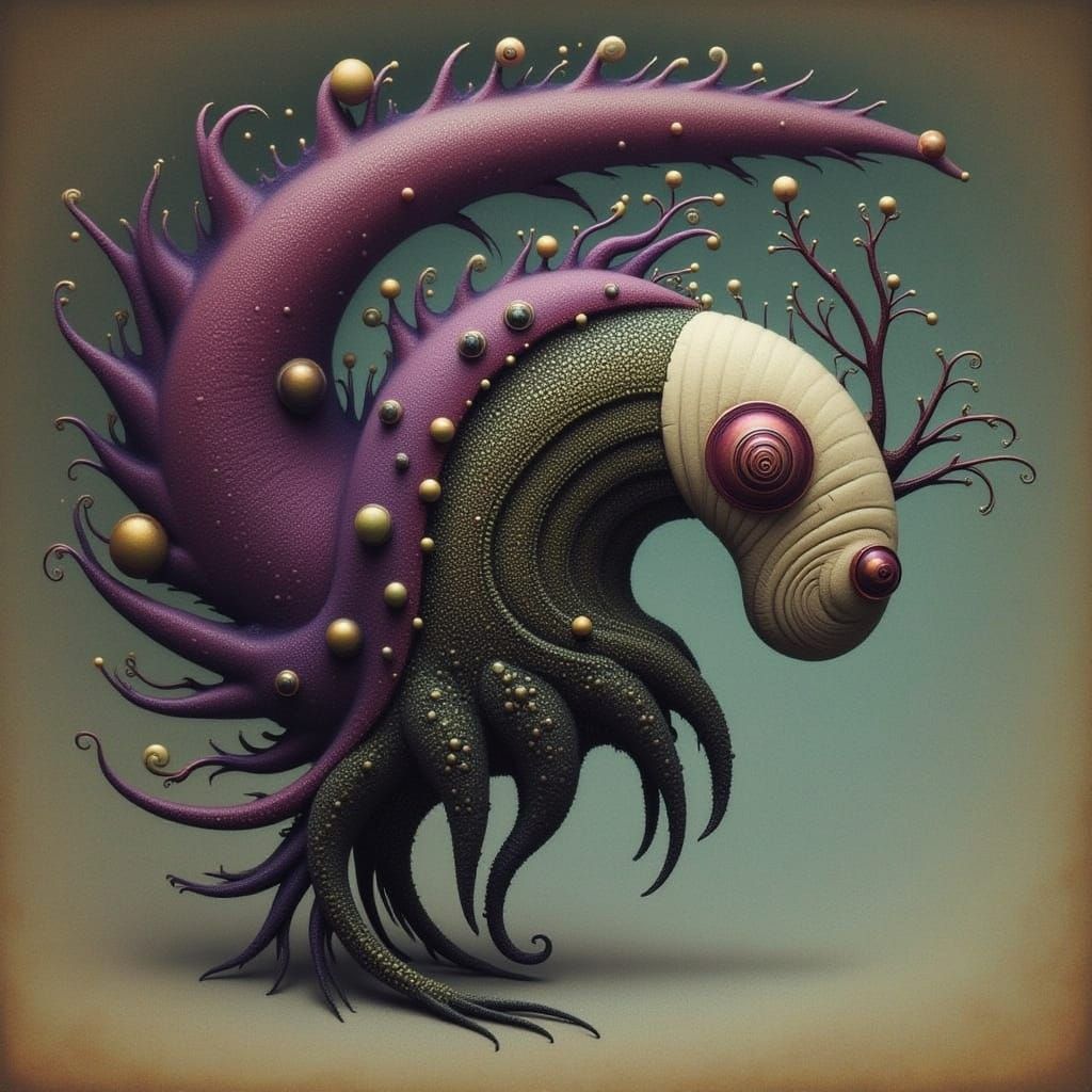 Bubbly Cicada Song: AI Generated Art