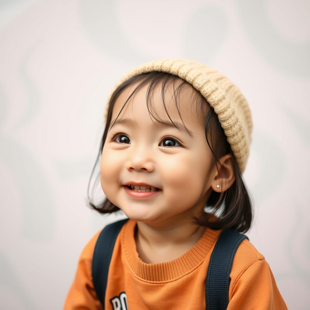 Charming Asian Midget AI Image