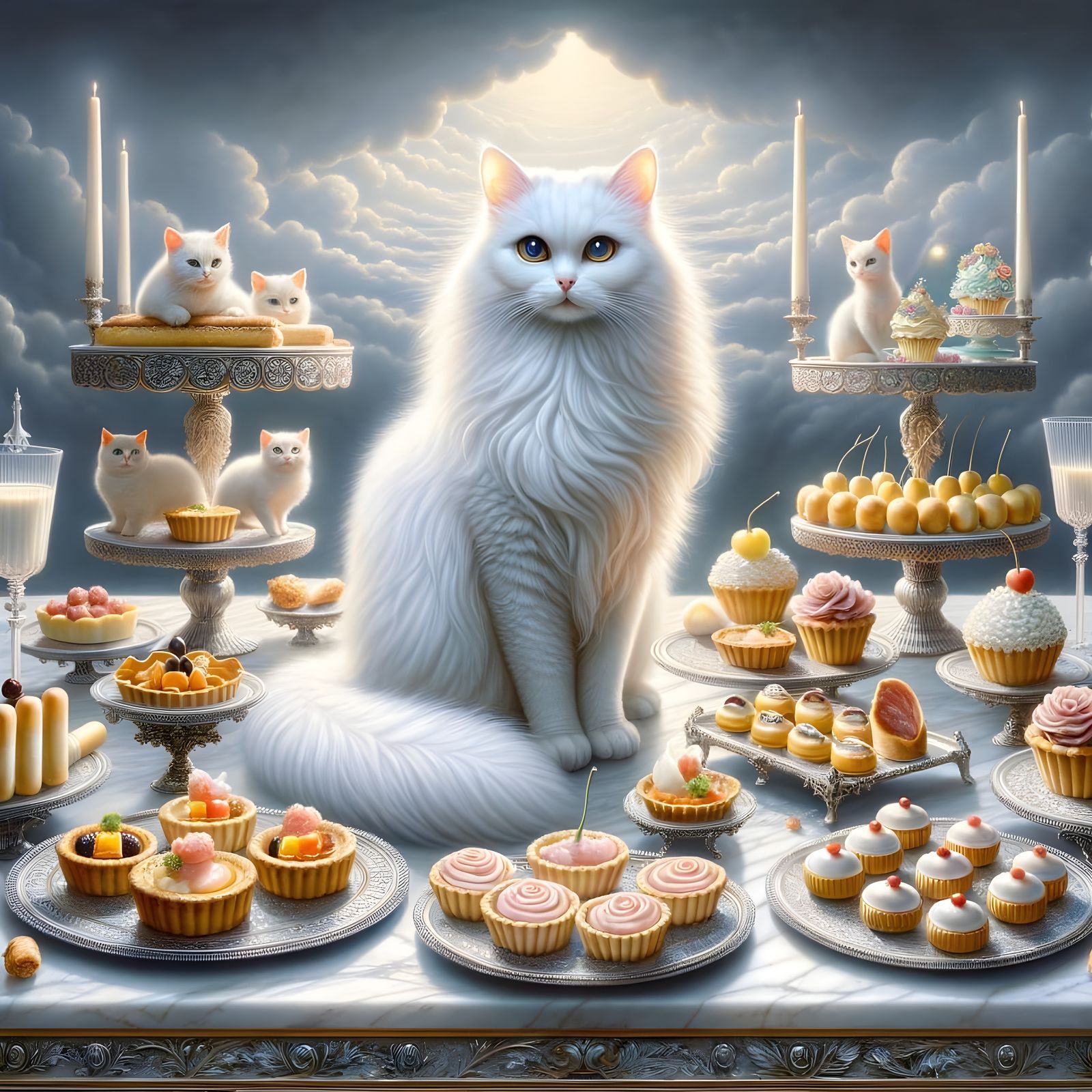 Vanilla Cupcake in Ethereal Fantasy Style