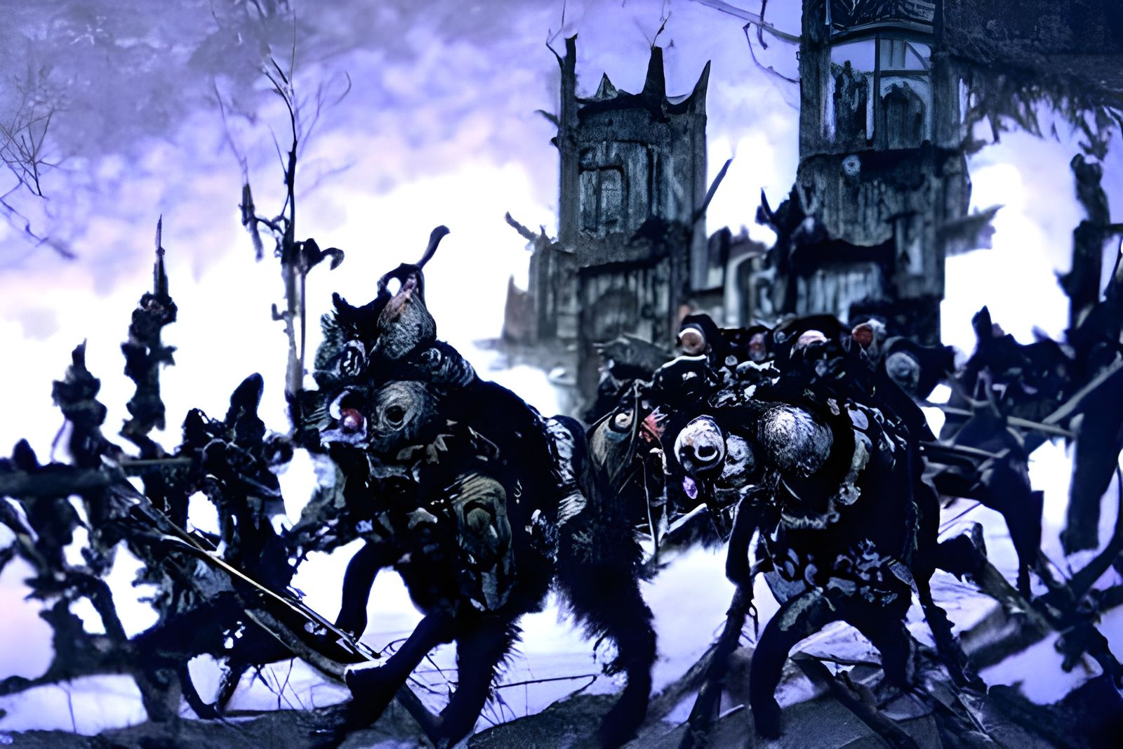Skaven Horde in Dark Medieval Mordheim