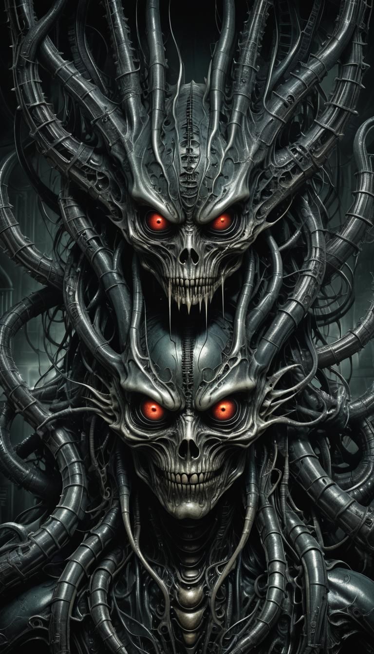 Terrifying Nightmare Creature in Dark Fantasy Style