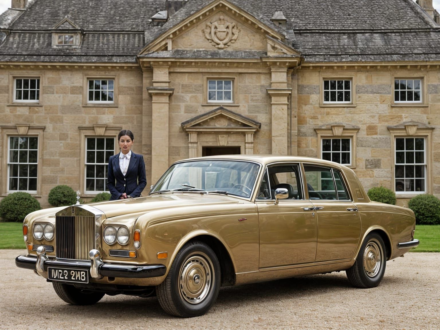 Rolls Royce Silver Shadow at Georgian Country House