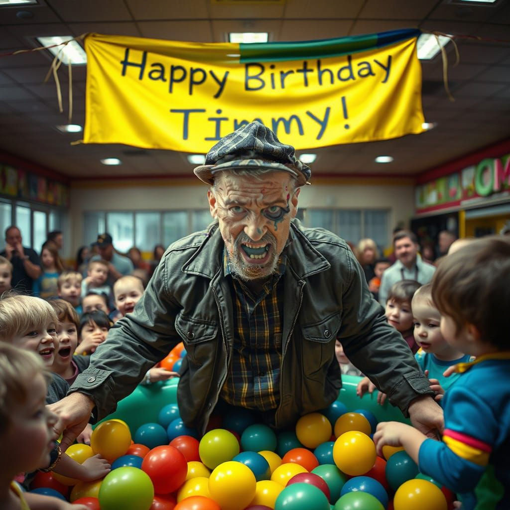 Walter White Crashes Kids Party at McDonald's