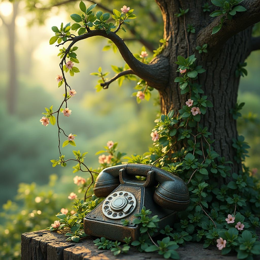 Disconnect to Reconnect: Vintage Phone to Nature