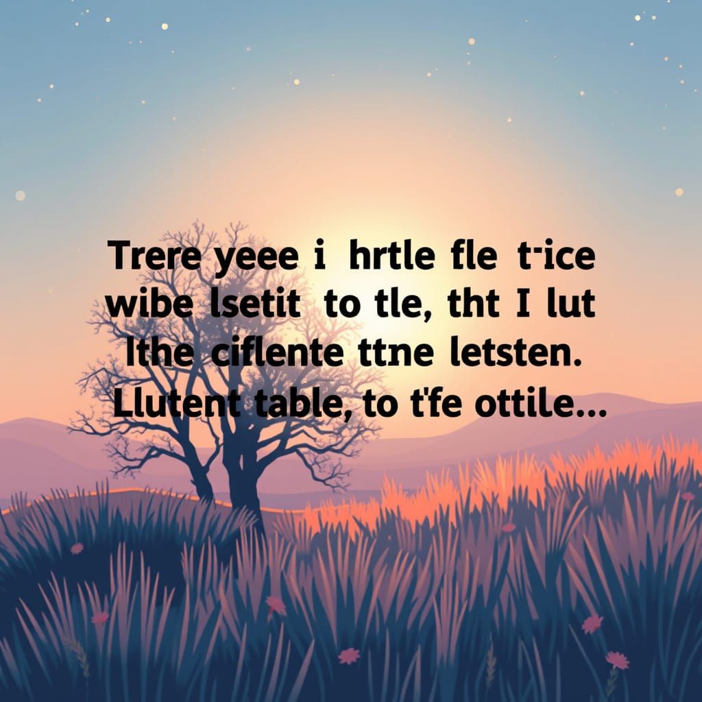 A Motivational Quote in Whimsical Digital Art