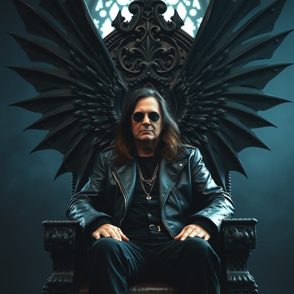 Ozzy Osbourne as Gothic King with Black Wings