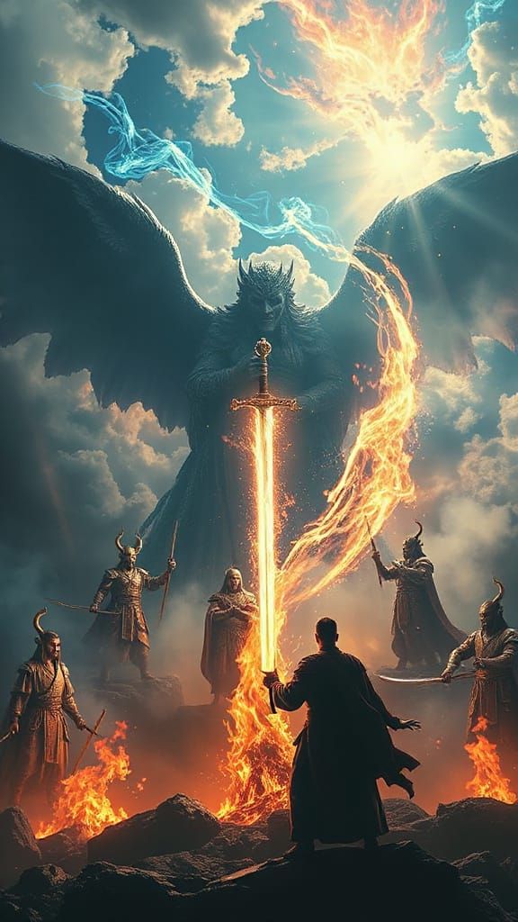 Celestial Swordsman Amidst Collapsing Realm