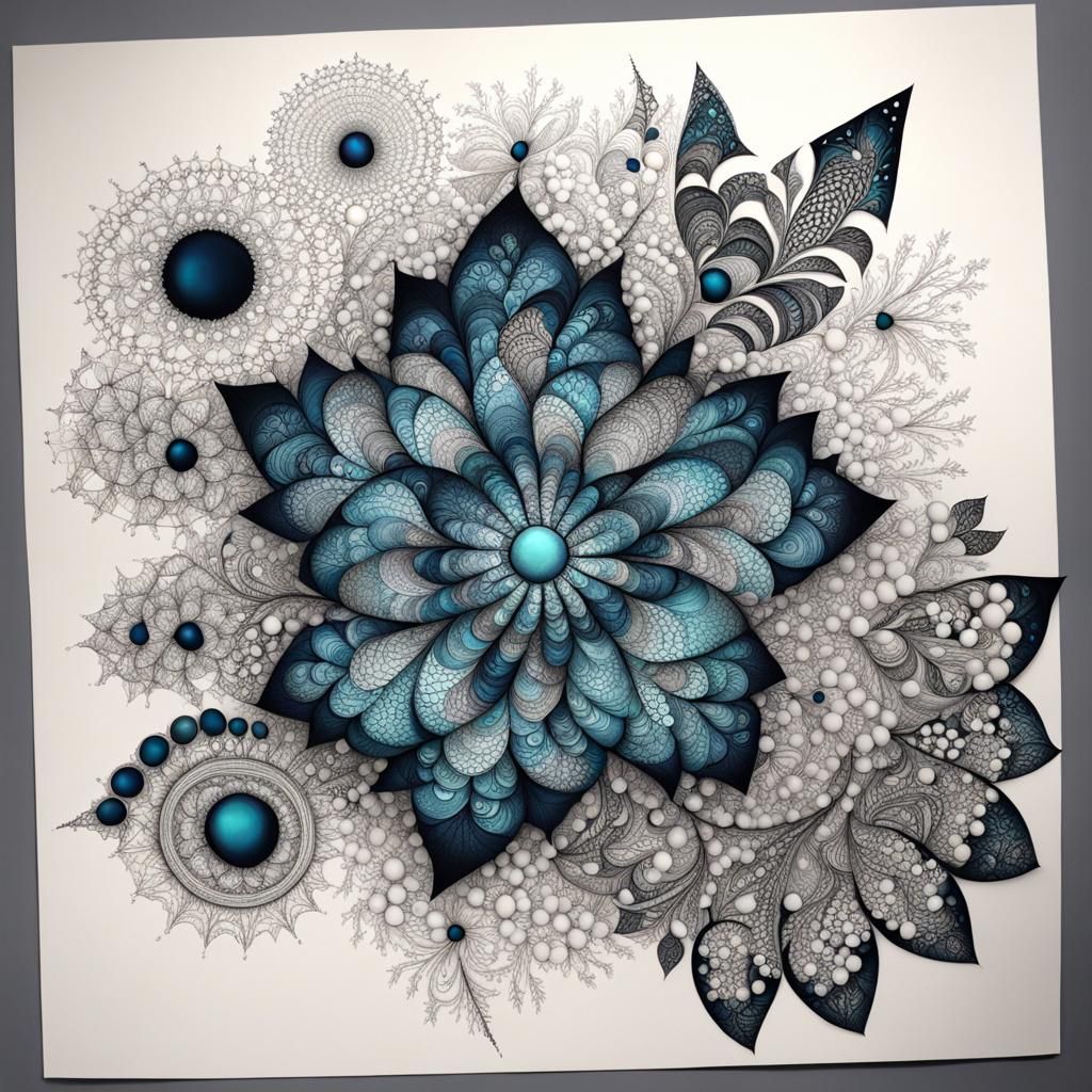 Fractal Evolution: Haute Couture Zentangle Patterns