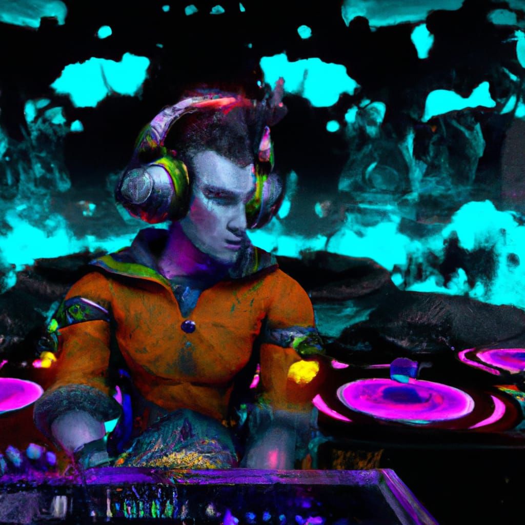 DJ Doom Game Character: Detailed Matte Painting