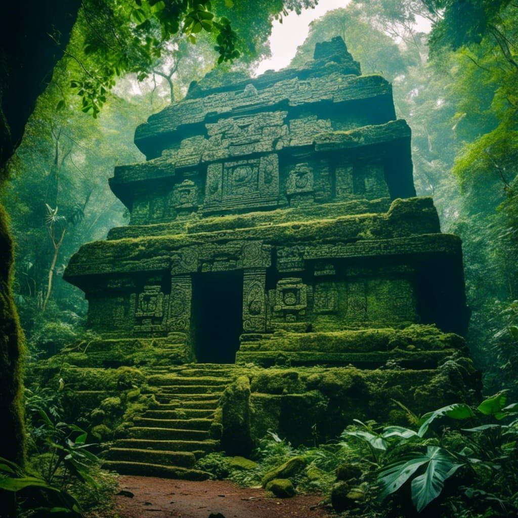 Mayan Temple Emerges from Jungle Depths