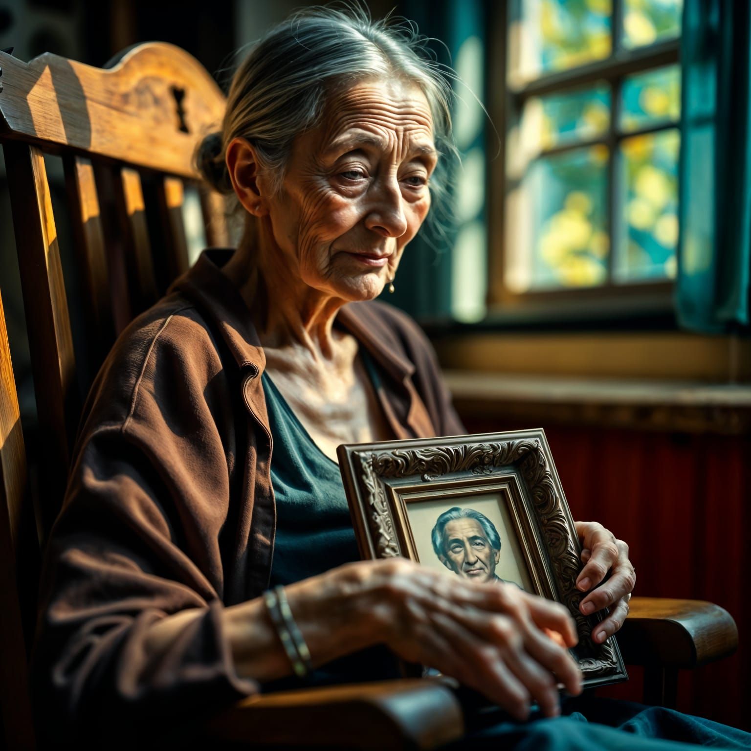 Mourning in Morning Hyperrealism