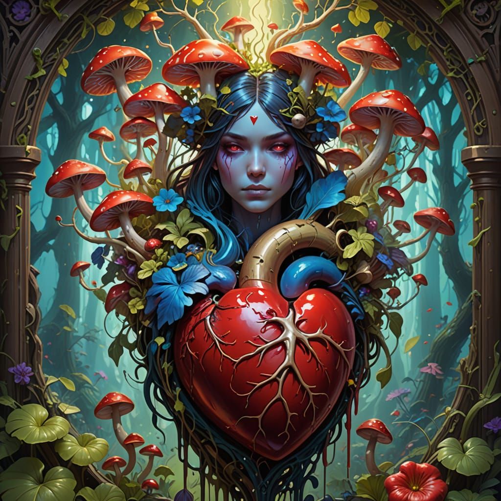 Surreal Heart Basks in Psychedelic Splendor