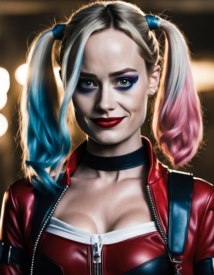 Harley Quinn Inspired Digital Portrait